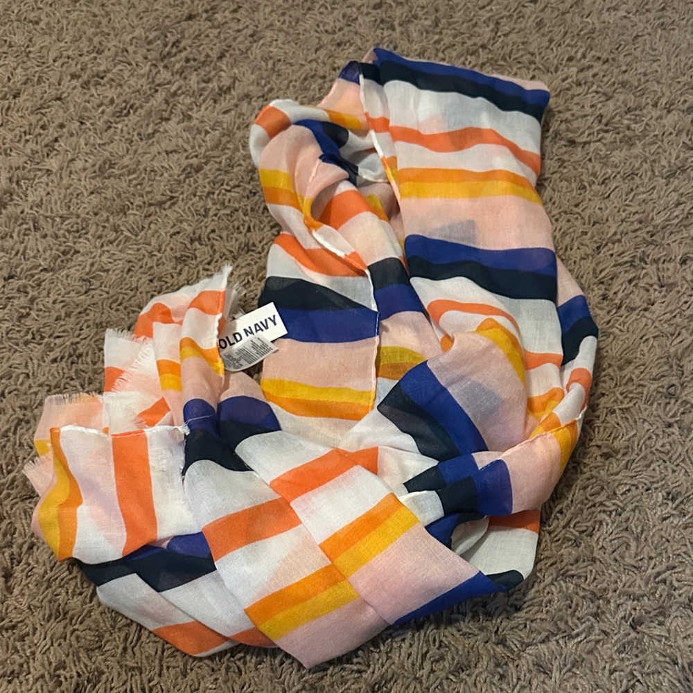 Old Navy Orange and Blue scarf